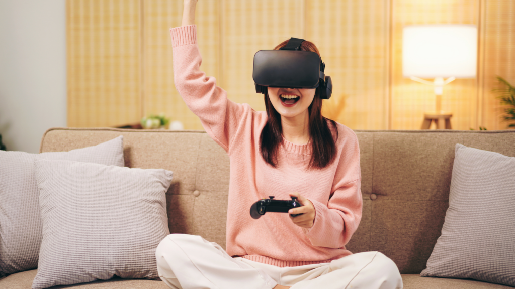 Using VR while playing video games 