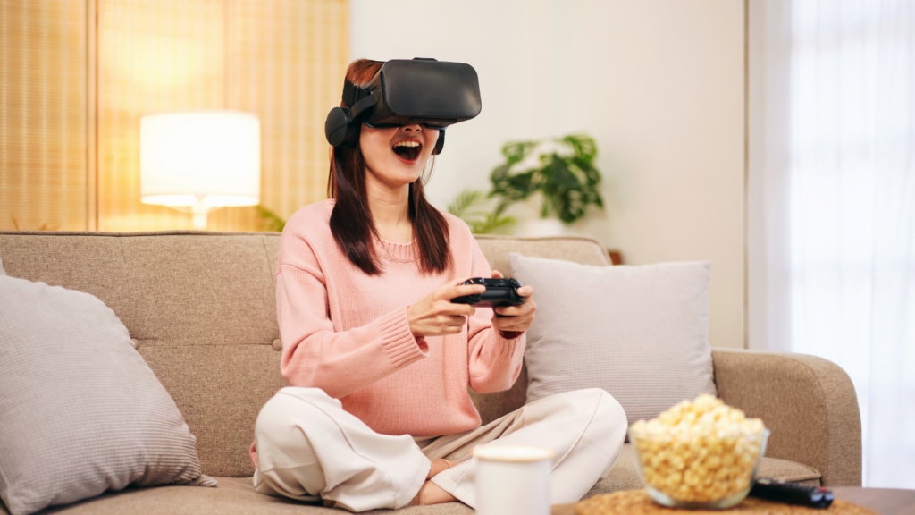 playing games while using VR