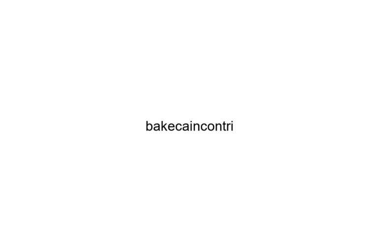 bakecaincontri