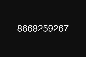 8668259267